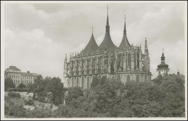 Kutná Hora 1944 chrám sv. Barbory